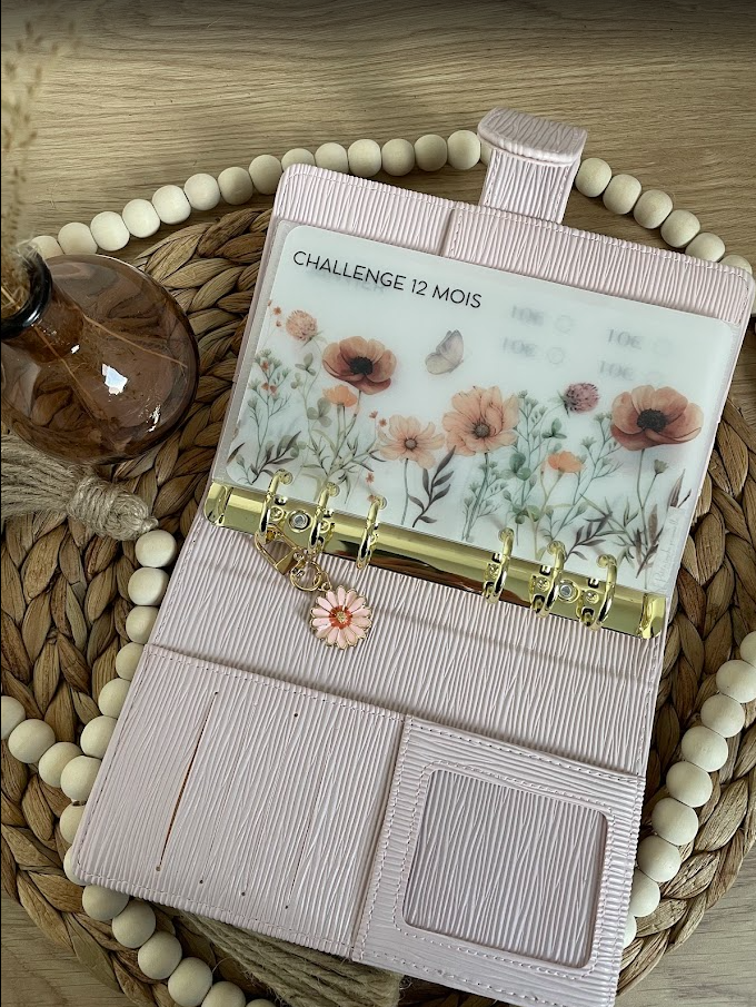 Challenge Collection Élodie – Style Classique en 12 mois | Défi épargne budget annuel plastifié A6