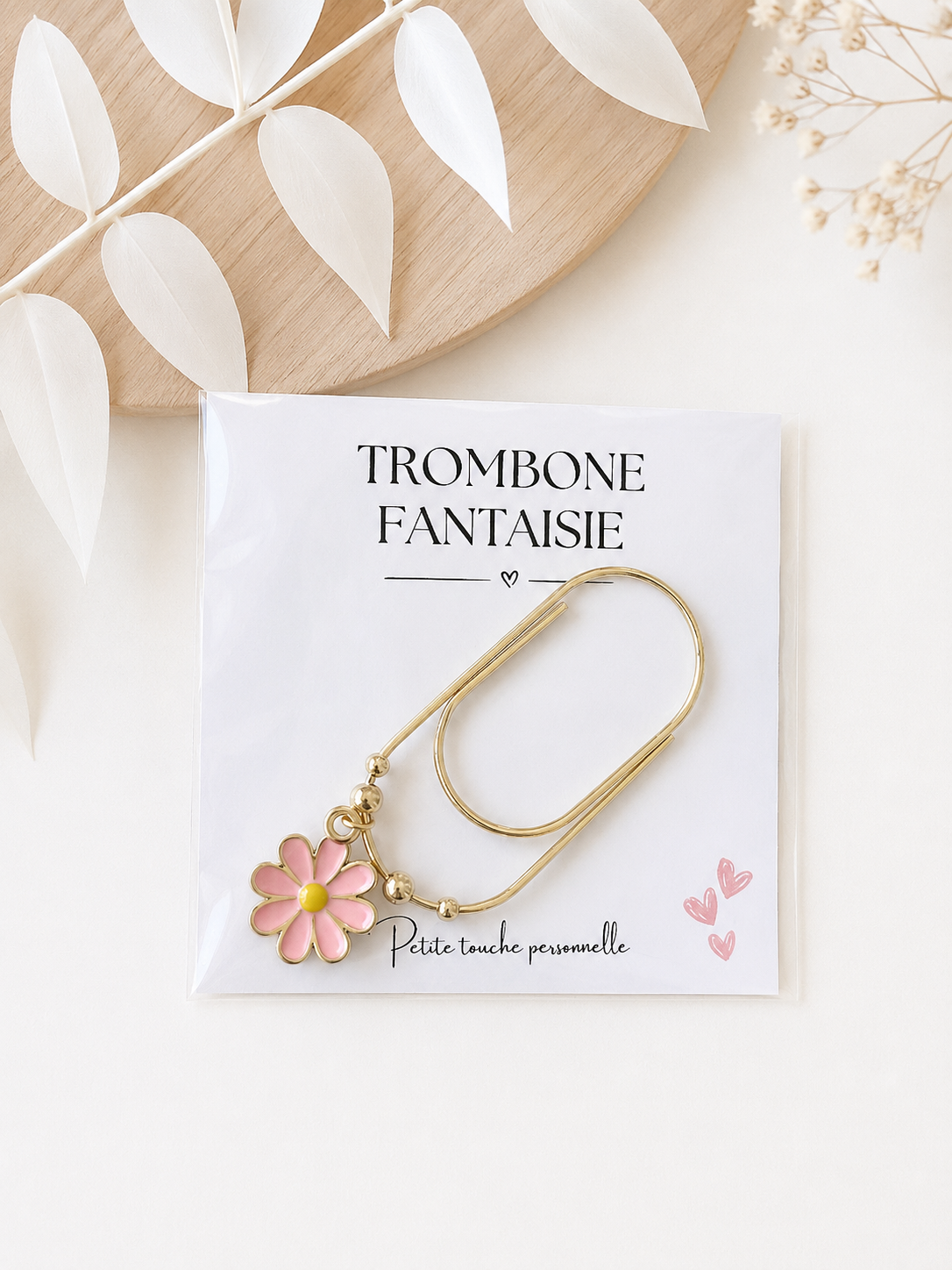 Trombone fantaisie « Fleurs Roses » – Grand format