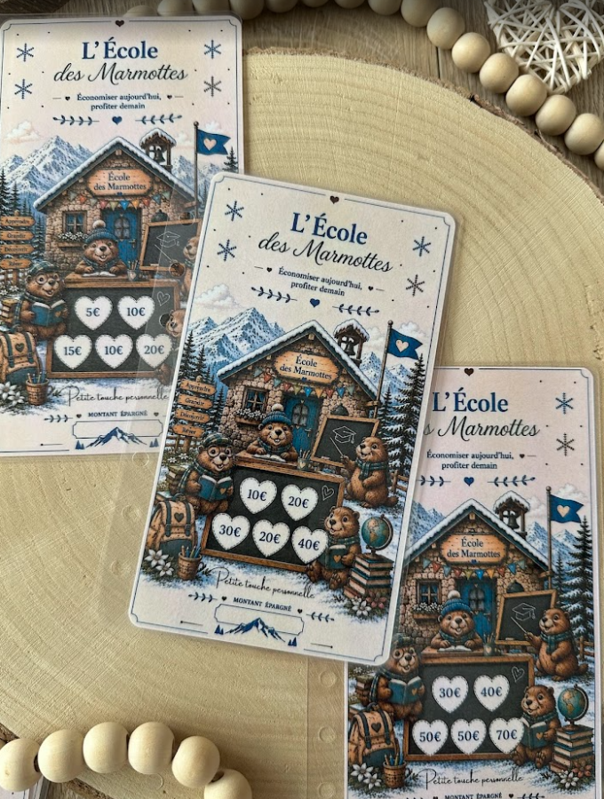 🐿️ L'École des Marmottes – Tracker d'épargne | Collection Un hiver à la montagne