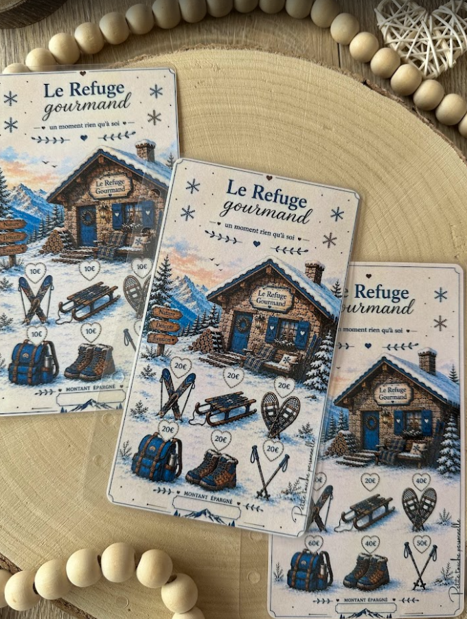🏔️ Le Refuge Gourmand – Tracker d'épargne | Collection Un hiver à la montagne