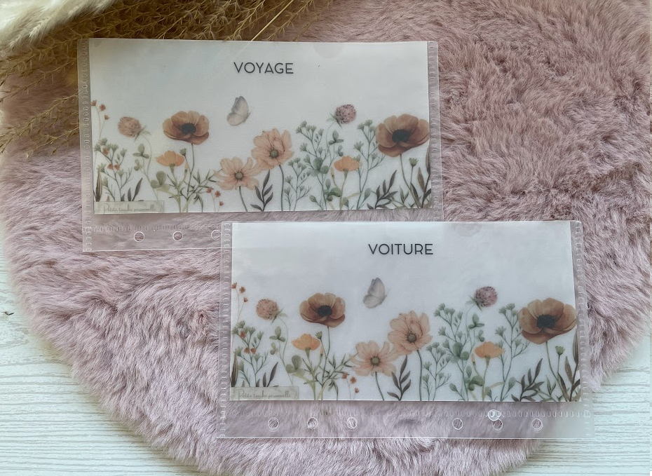 Collection Elodie🌸 – Trackers & Accessoires A6 et A7 personnalisés | Budget & Épargne