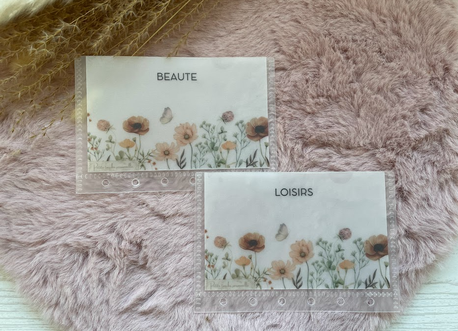 Collection Elodie🌸 – Trackers & Accessoires A6 et A7 personnalisés | Budget & Épargne