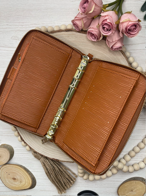Classeur budget A6 zippé | Organisateur d’argent & enveloppes – Collection Alba