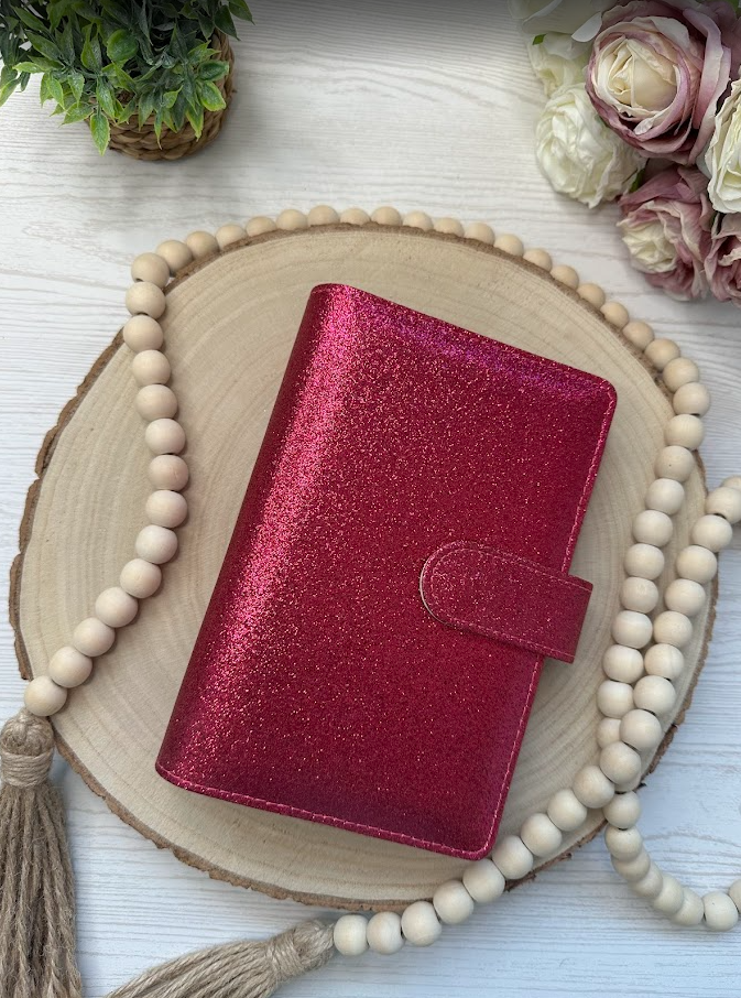 Classeur budget A6 pailleté | Organisateur d’argent et enveloppes – Collection Ana