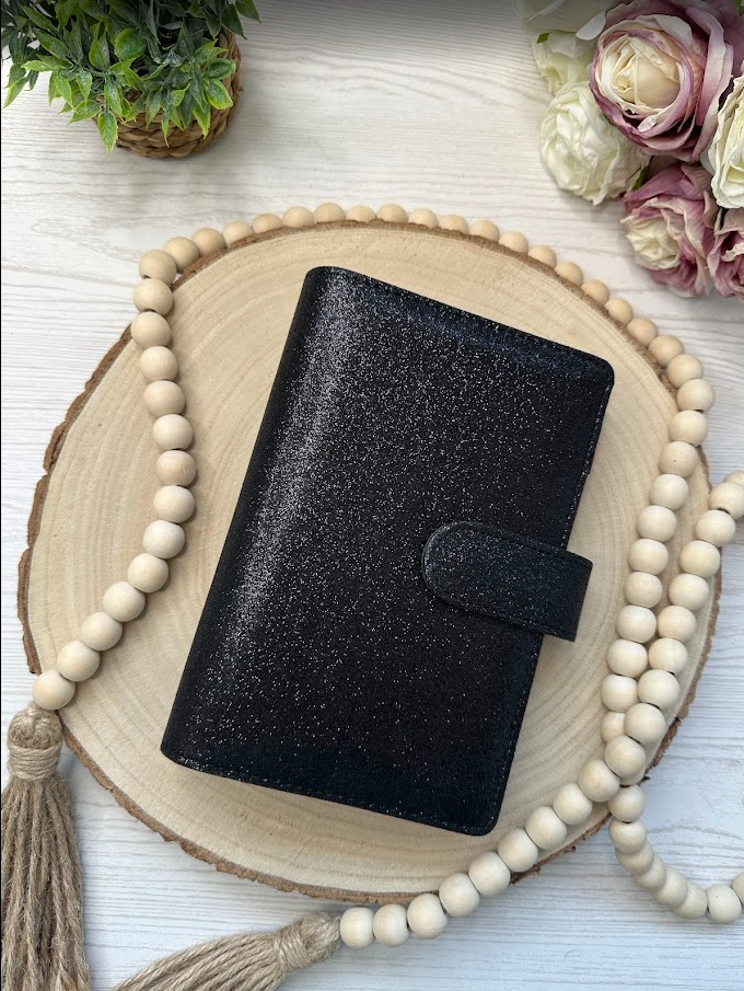 Classeur budget A6 pailleté | Organisateur d’argent et enveloppes – Collection Ana