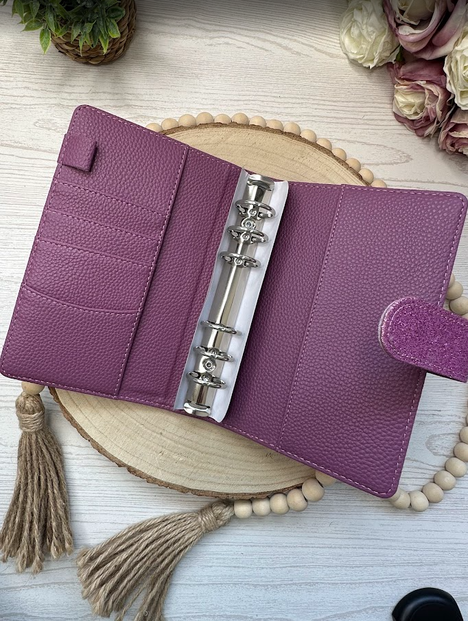 Classeur budget A6 pailleté | Organisateur d’argent et enveloppes – Collection Ana
