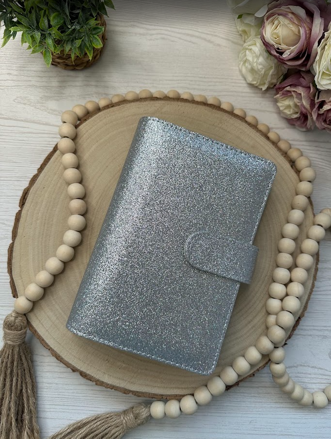 Classeur budget A6 pailleté | Organisateur d’argent et enveloppes – Collection Ana