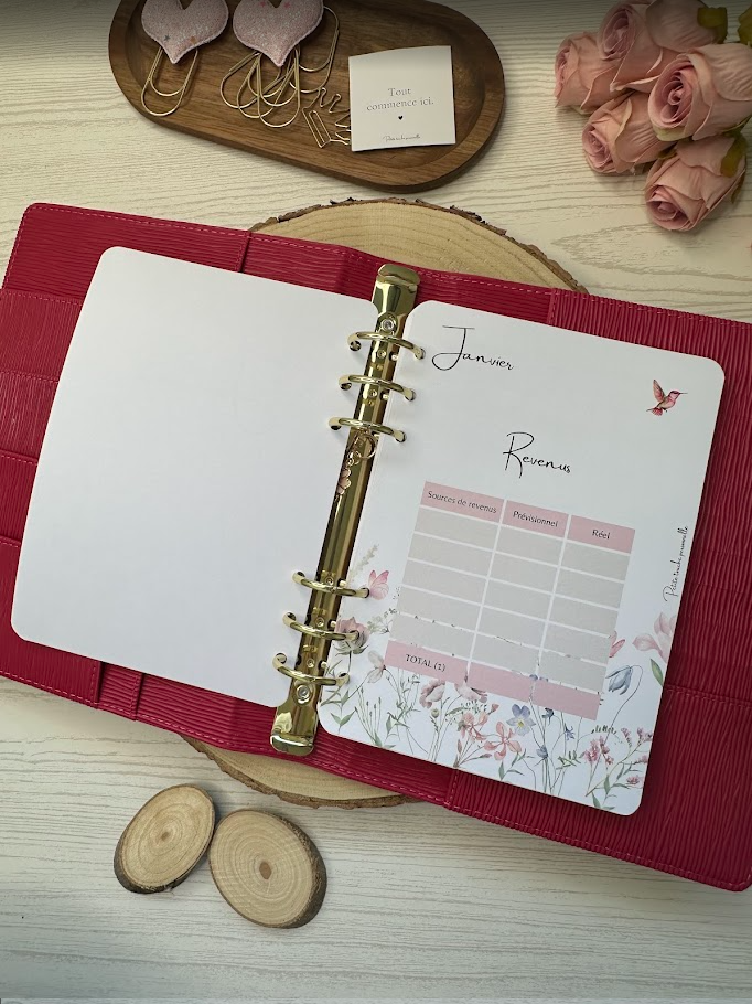 Budget Planner annuel A5 – Collection Lilie