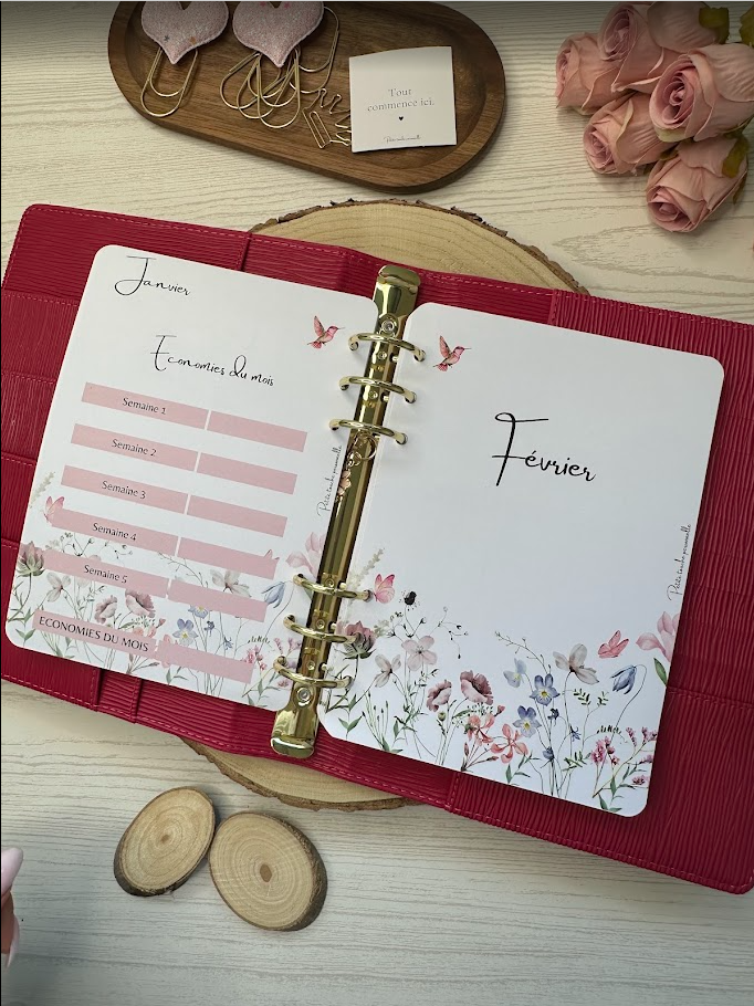 Budget Planner annuel A5 – Collection Lilie