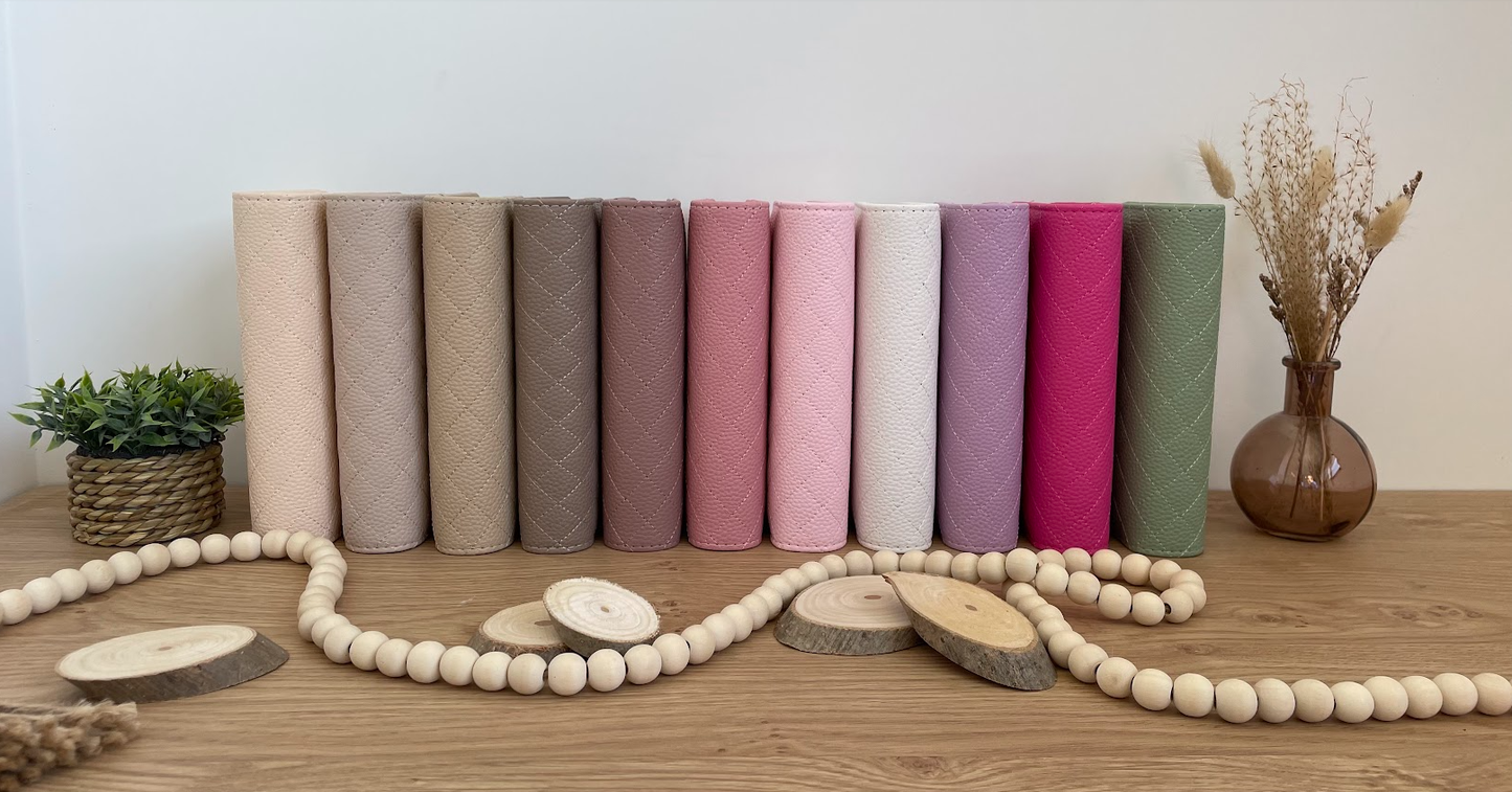 Classeur budget A6 matelassé | Organisateur d’argent et enveloppes – Collection Charlotte