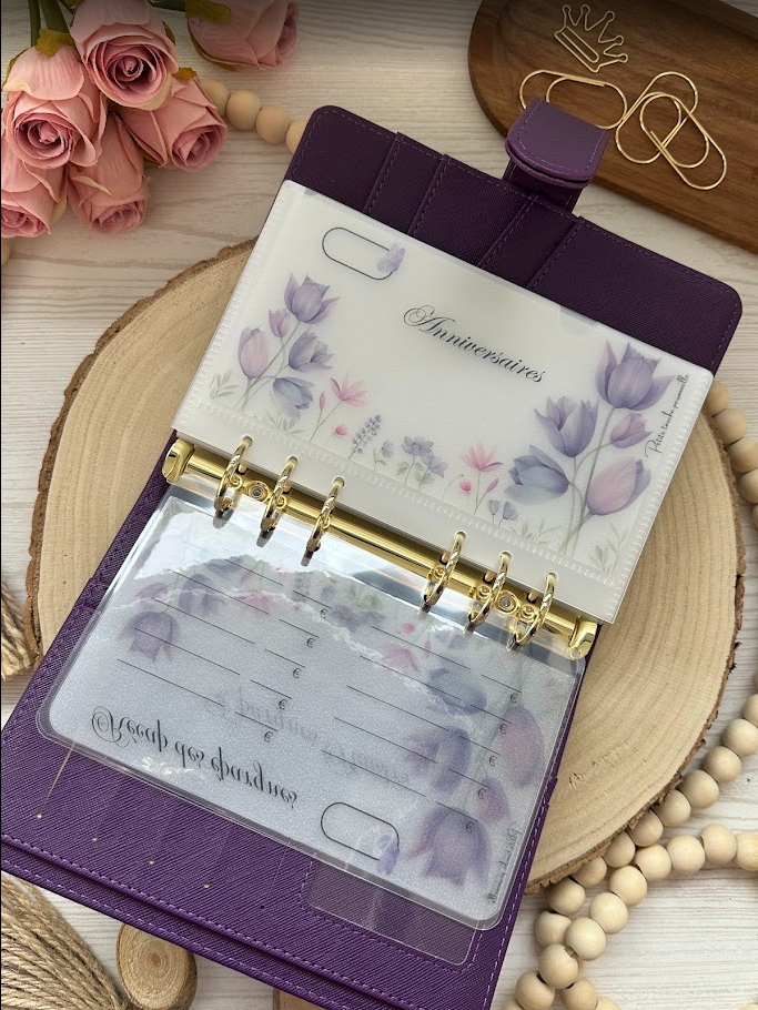 Collection Emma🌸 – Trackers & Accessoires A6 et A7 personnalisés | Budget & Épargne