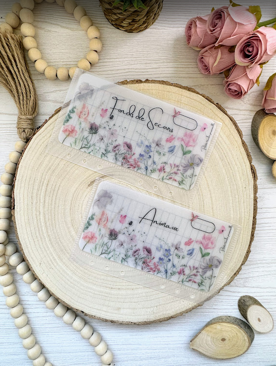 Collection Lilie 🌸 – Trackers & Accessoires A6 et A7 personnalisés | Budget & Épargne
