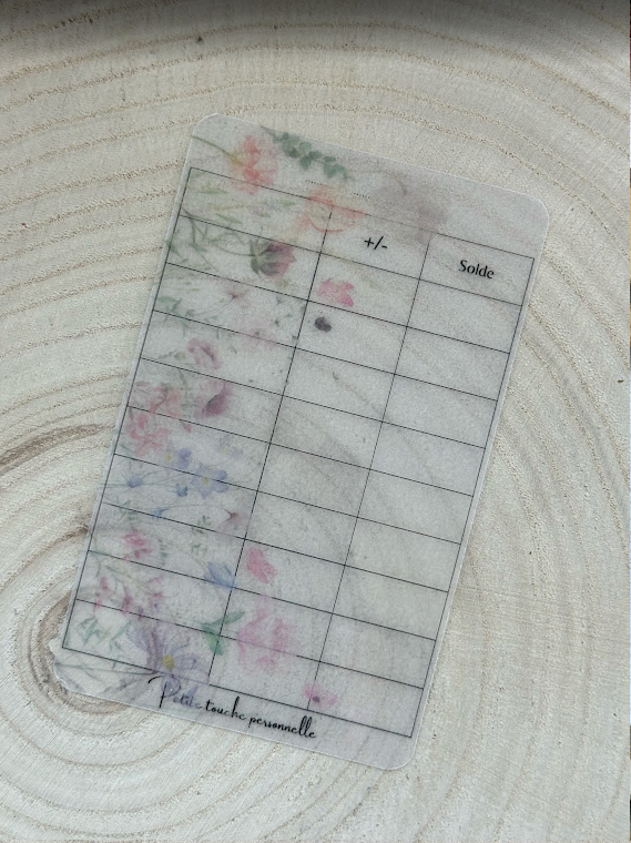 Collection Lilie 🌸 – Trackers & Accessoires A6 et A7 personnalisés | Budget & Épargne