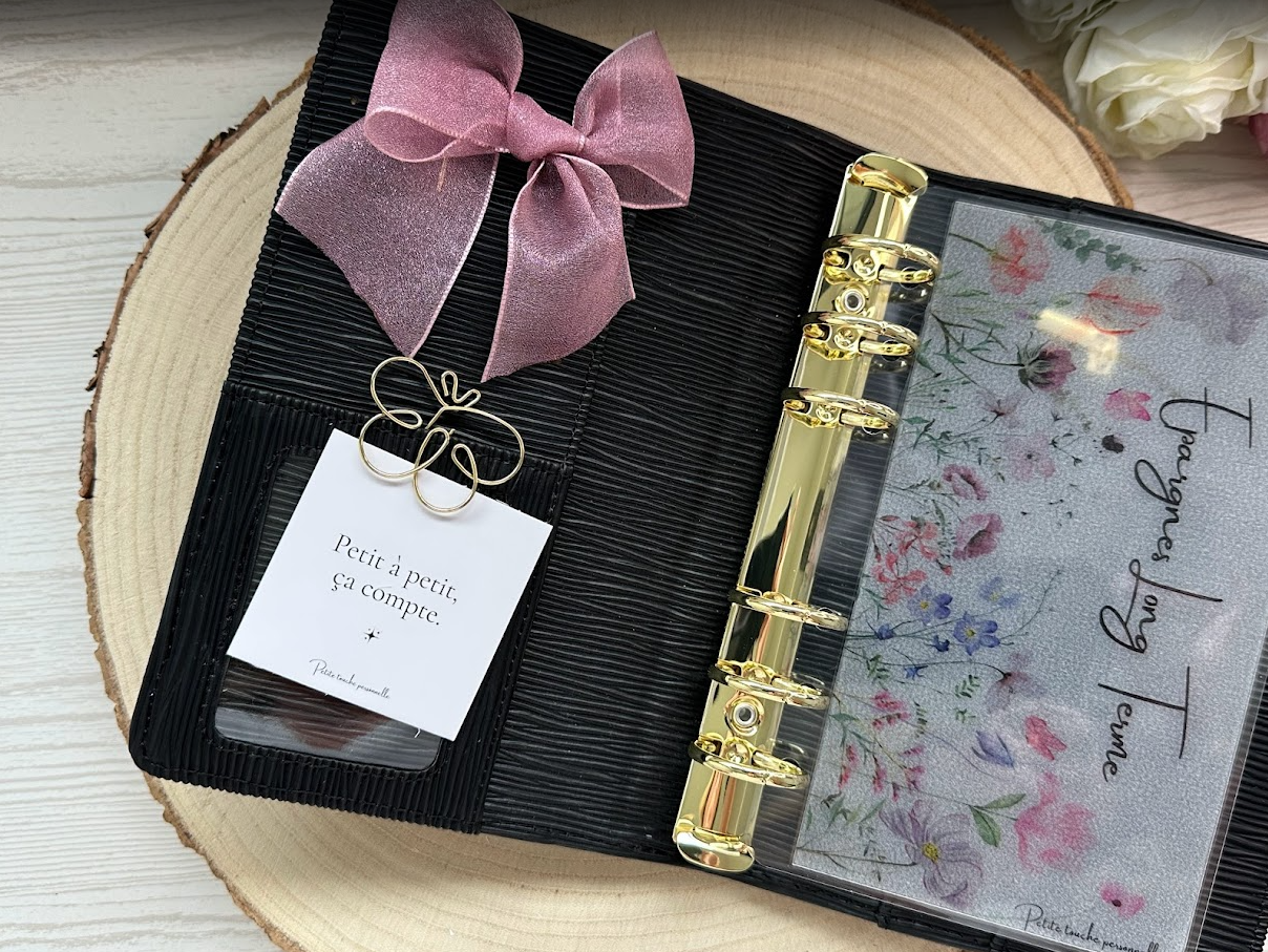 Collection Lilie 🌸 – Trackers & Accessoires A6 et A7 personnalisés | Budget & Épargne