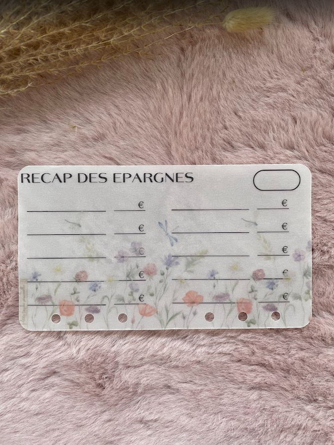 Collection Louise 🌸 – Trackers & Accessoires A6 personnalisés | Budget & Épargne