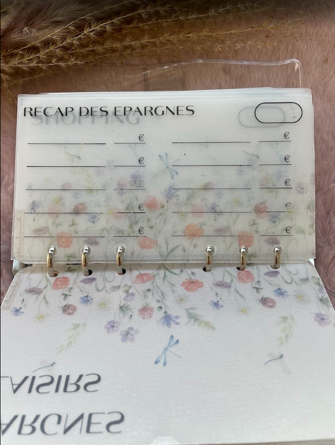 Collection Louise 🌸 – Trackers & Accessoires A6 personnalisés | Budget & Épargne