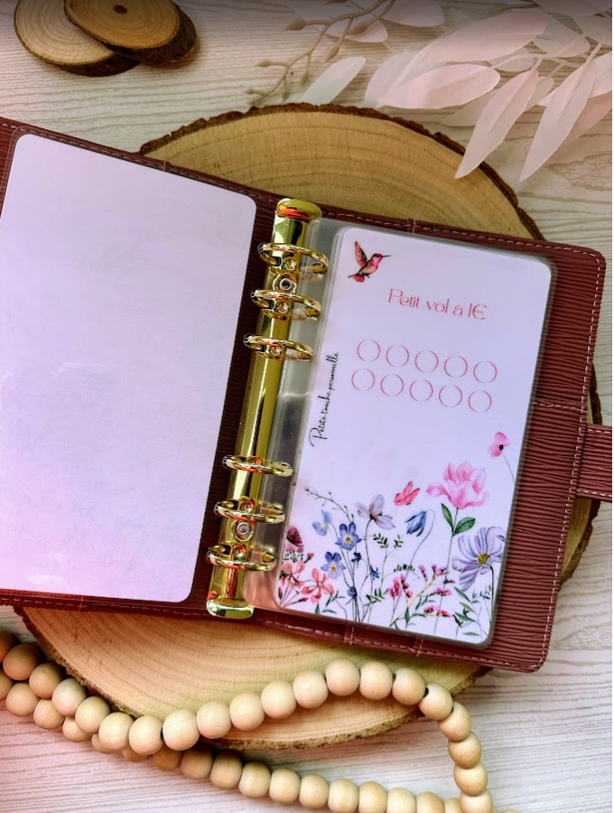 Challenge d’épargne “L’Envol du colibri” Collection Lilie – format A7 ou A6
