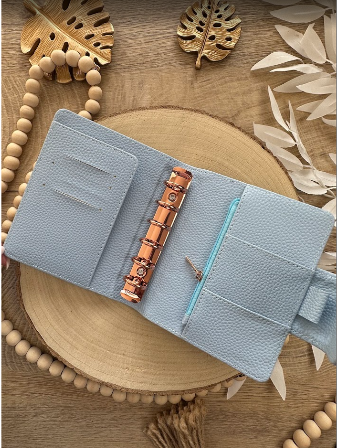 Classeur budget A7 en simili cuir vegan – Collection Abbie – Méthode des enveloppes & organisation budget