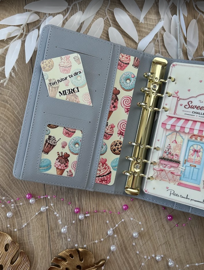Sweet Café Epargne / pastel A6 méthode enveloppes (8 modèles)