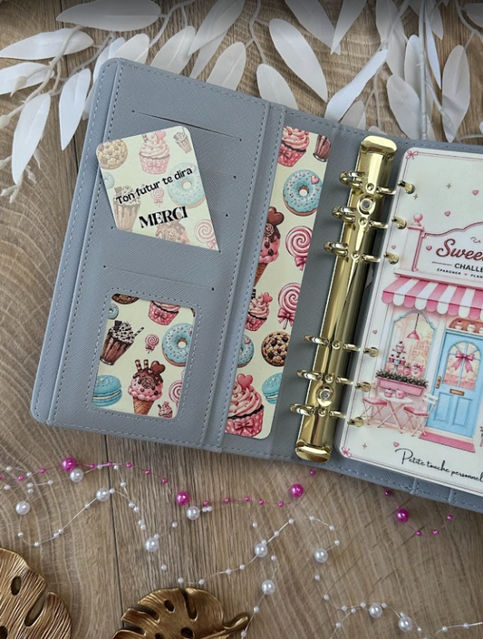 Sweet Café Challenge 1K | Challenge d’épargne pastel A6 méthode enveloppes