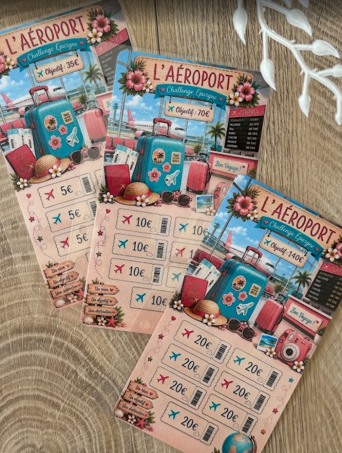 Tracker d'épargne « L'Aéroport » – Destination Vacances
