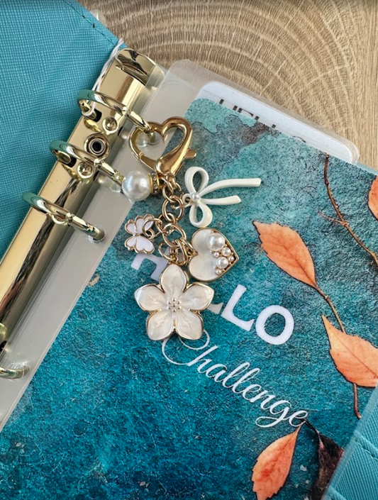 Porte-clĂ©s « Fleur ĂlĂ©gance » â Bijou de classeur