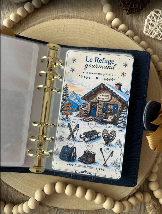 🏔️ Le Refuge Gourmand – Tracker d'épargne | Collection Un hiver à la montagne