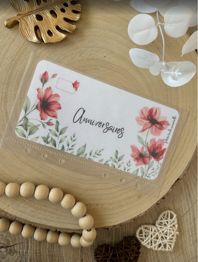 🌺 Collection Pétales de soie – Trackers & Accessoires A6 personnalisés | Budget & Épargne (Copie)