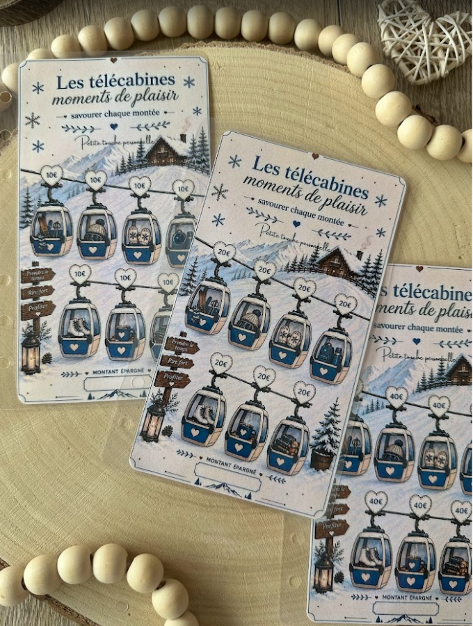 🚠 Les Télécabines – Tracker d'épargne | Collection Un hiver à la montagne