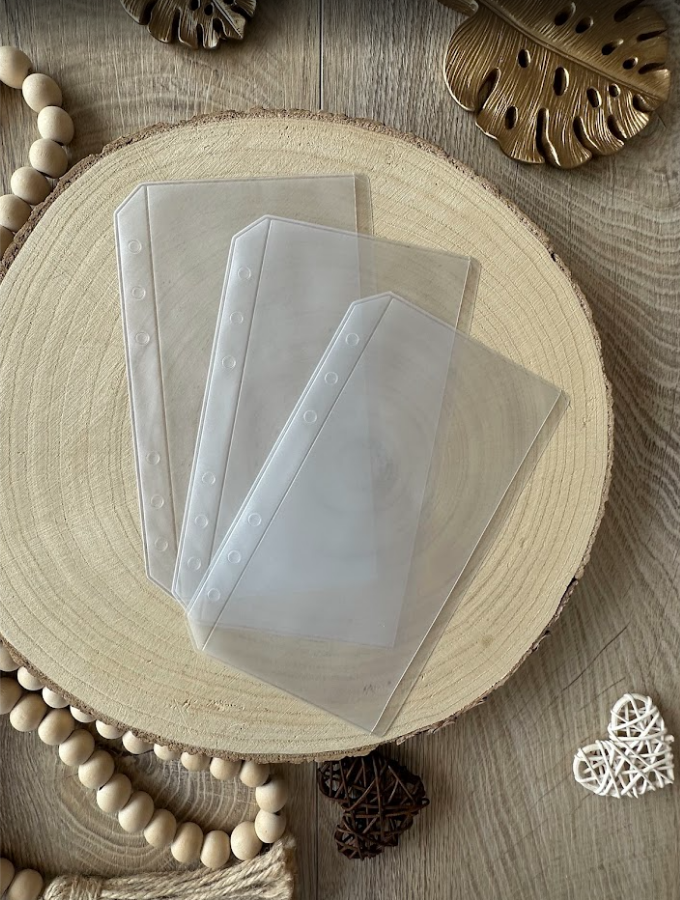 Enveloppe budget A6 ECO transparente – Sans zip