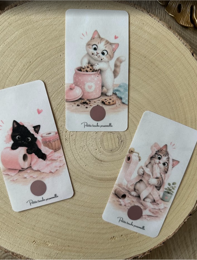 🐱 Défis Petites Cartes « Chat alors ! » – À gratter – Objectif 60 €