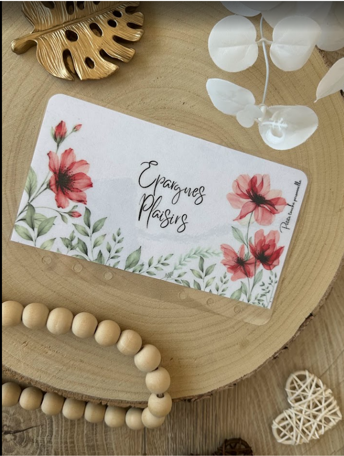 🌺 Collection Pétales de soie – Trackers & Accessoires A6 personnalisés | Budget & Épargne (Copie)