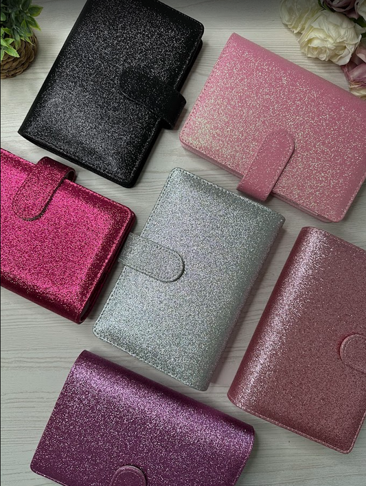 Classeur budget A6 pailleté | Organisateur d’argent et enveloppes – Collection Ana