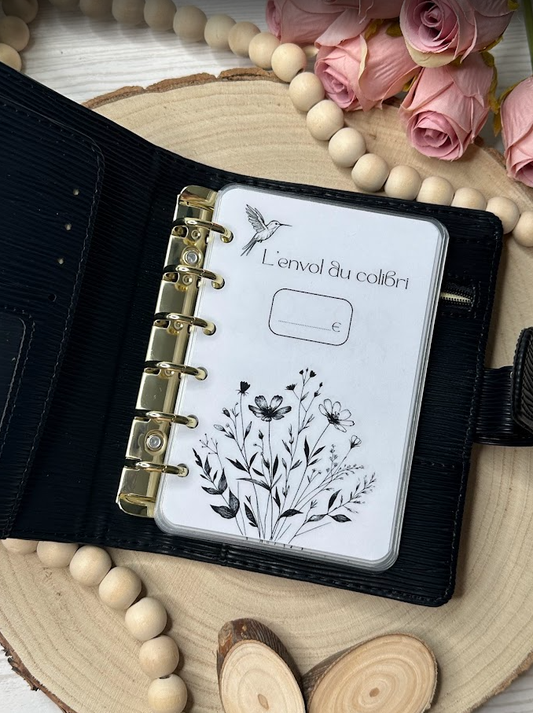 Challenge d’épargne “L’Envol du colibri” 🕊️ – Tracker budget format A7 ou A6, perforé ou à glisser