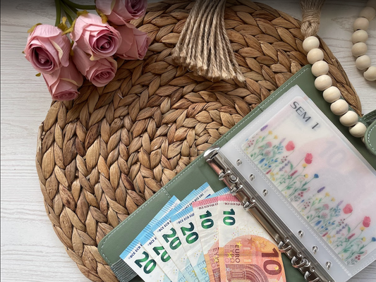 Collection Mila 🌸 – Trackers & Accessoires A6 personnalisés | Budget & Épargne