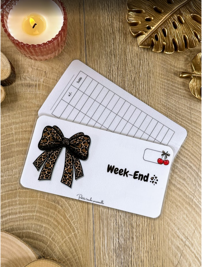 Tracker Budget A6 Personnalisable Léopard Collection Naéla