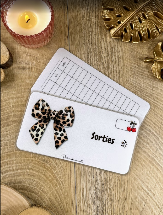 Tracker Budget A6 Personnalisable Léopard Collection Naéla