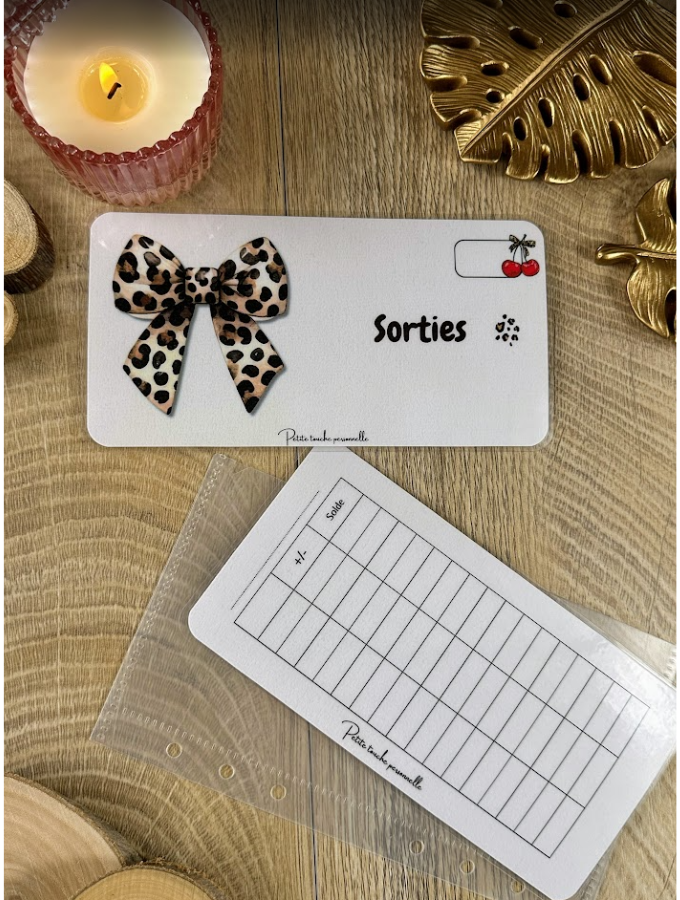 Tracker Budget A6 Personnalisable Léopard Collection Naéla
