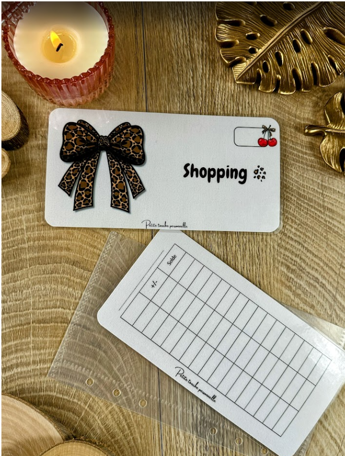 Tracker Budget A6 Personnalisable Léopard Collection Naéla