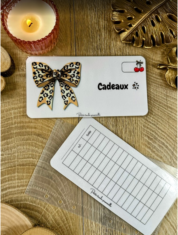 Tracker Budget A6 Personnalisable Léopard Collection Naéla