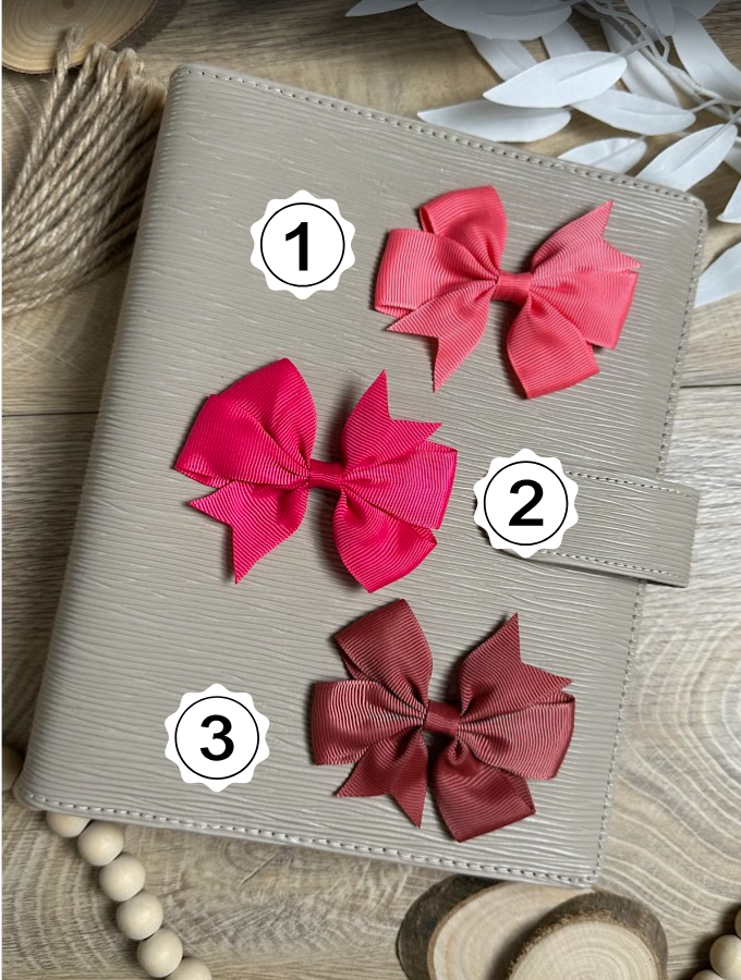 Clip déco pour classeur – Nœud en tissu – Accessoire élégant pour classeur budget ou planner