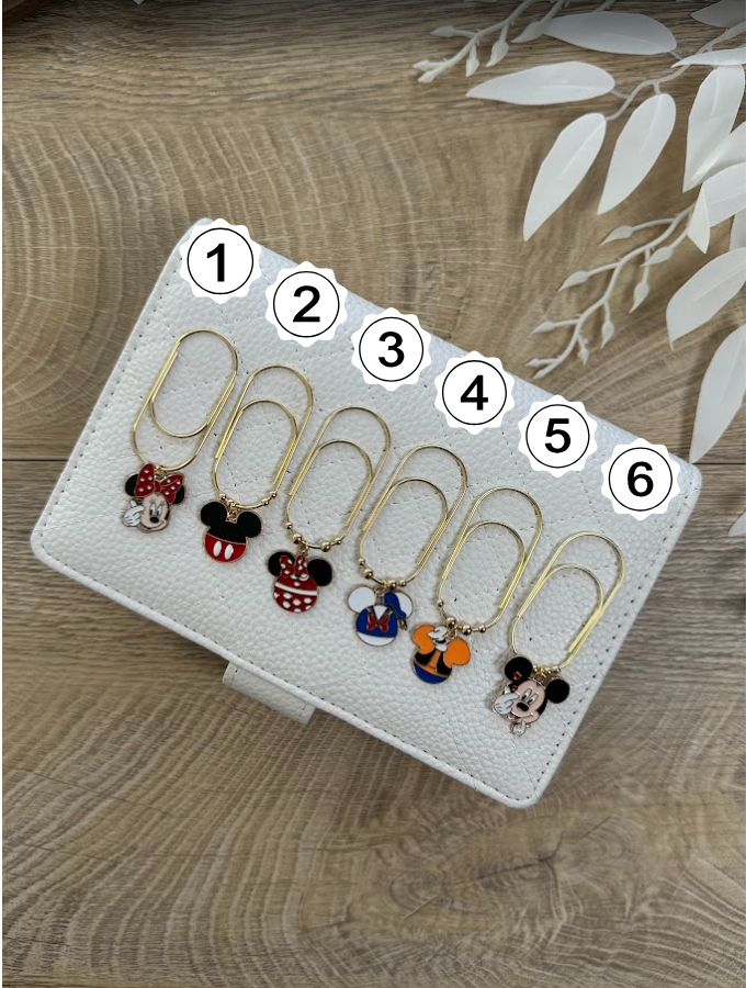 Trombones personnages magiques – Accessoires dorés pour planner ou classeur budget