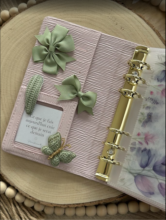 Lot de 4 décorations vert – Accessoires élégants pour planner ou classeur budget