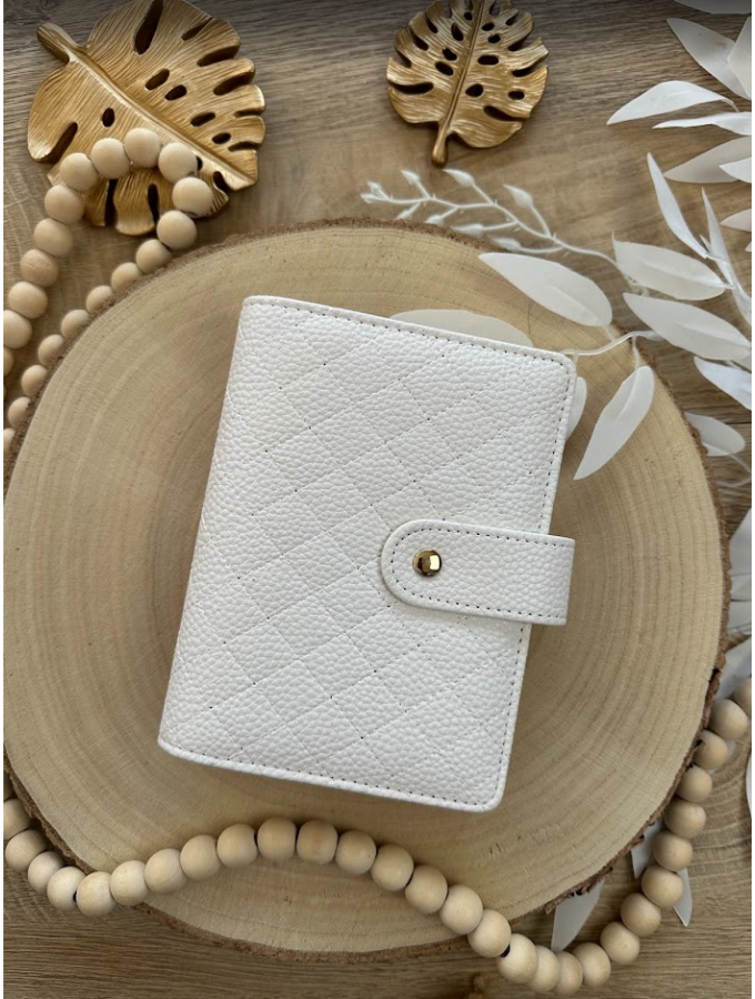 Classeur budget A7 en simili cuir vegan – Collection Abbie – Méthode des enveloppes & organisation budget