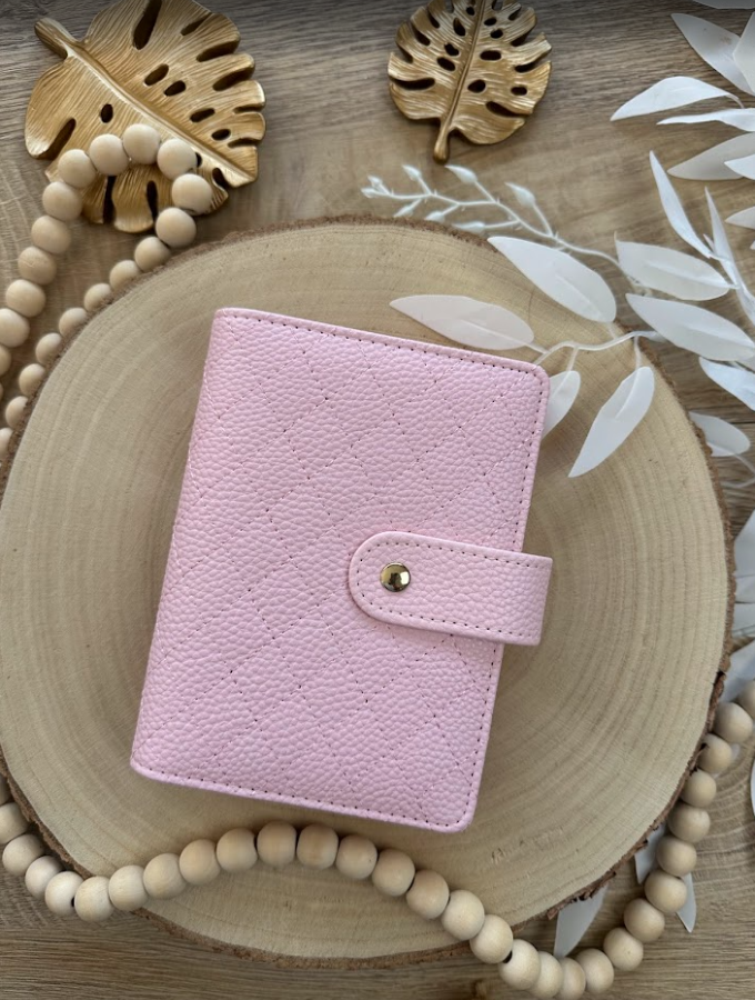 Classeur budget A7 en simili cuir vegan – Collection Abbie – Méthode des enveloppes & organisation budget