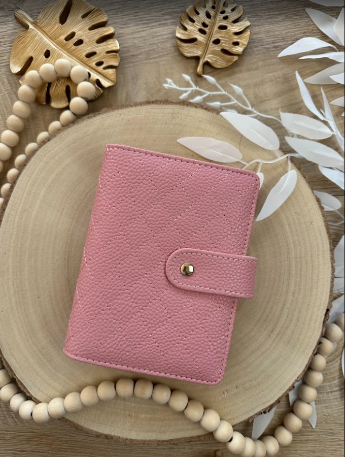 Classeur budget A7 en simili cuir vegan – Collection Abbie – Méthode des enveloppes & organisation budget