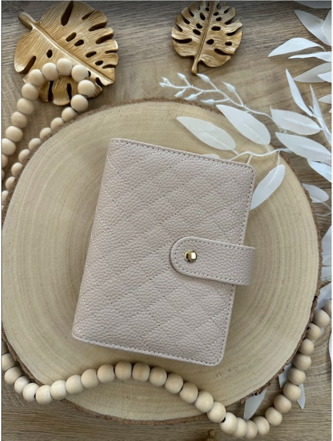 Classeur budget A7 en simili cuir vegan – Collection Abbie – Méthode des enveloppes & organisation budget