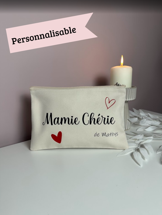 Pochette personnalisée “Mamie Chérie”