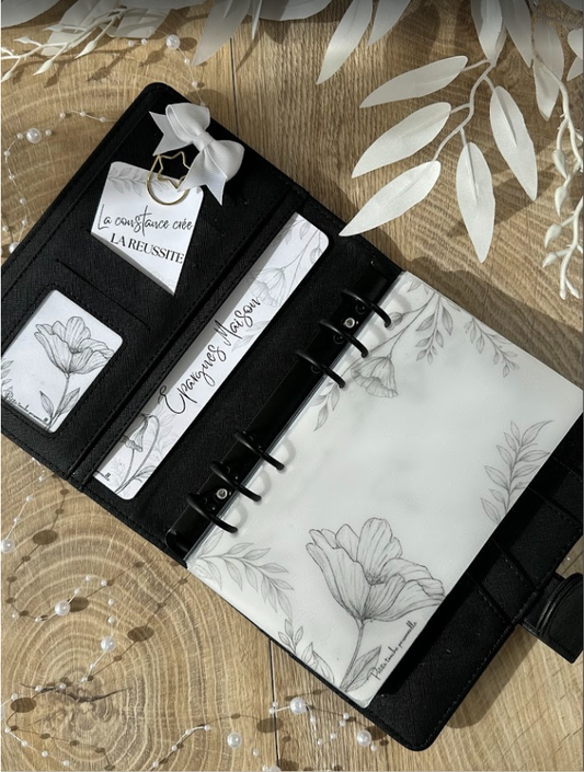 🌿 Collection Floréa – Trackers & Accessoires A6 et A7 personnalisés | Budget & Épargne
