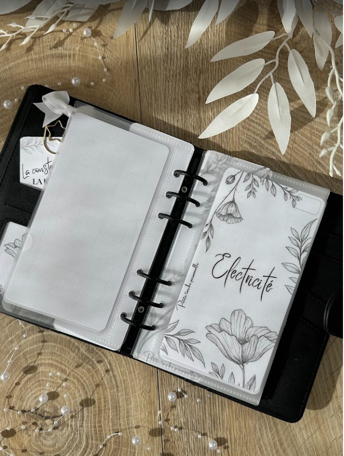 🌿 Collection Floréa – Trackers & Accessoires A6 et A7 personnalisés | Budget & Épargne